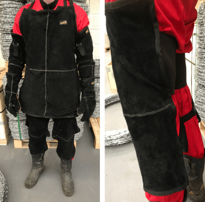 RazorPro full protective clothing for Fencing and Landscaping